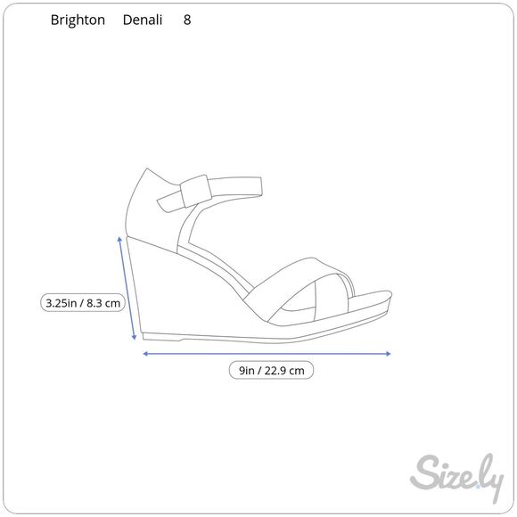 Brighton Denali Wedge Slide Sandal Women’s Size 8 Gray Brown Strappy Leather - Picture 12 of 16